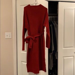 A New Day Red Sweater Dress, Size XL